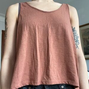 Stars Above Pink Sleeveless Tank Top Relaxed Fit